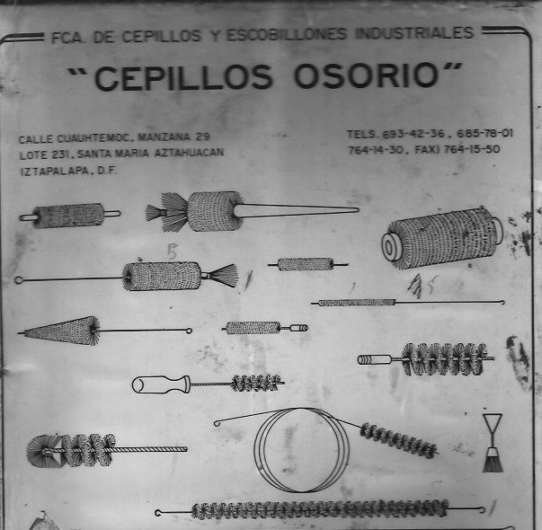 Catálogo histórico Cepillos Osorio de 1970